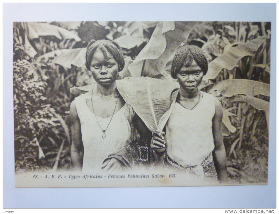 A.E.F.  Types  Africains  -  Femmes  PAHOUINES   GABON - Gabon