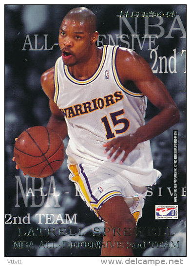 Basket, NBA, Fleer' 94-95 : All Defensive 1st Team, HAKEEM OLAJUWON, LATRELL SPREWELL - 1990-1999