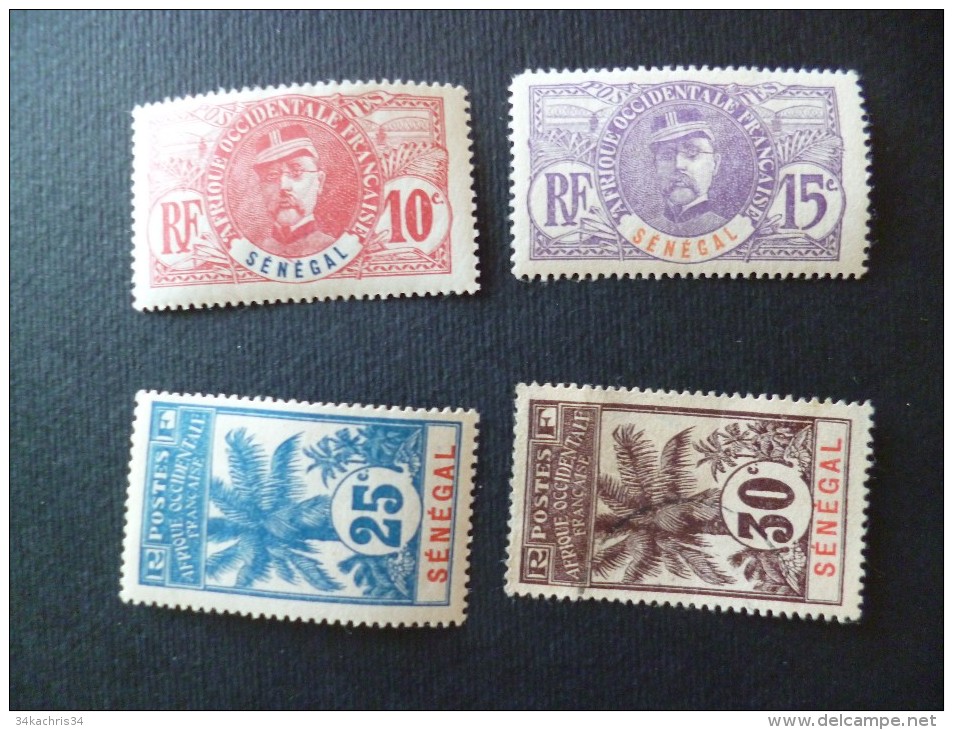 TP Anciennes Colonies Françaises. Charnière  Sénégal TP    N° 1 à 35 + 37 + 39 à 46  Valeur 327  &euro; - Unused Stamps