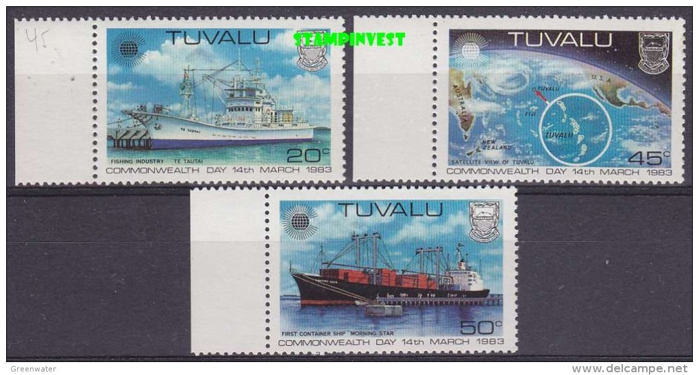 Tuvalu 1983 Commonwealth Day 3v  ** Mnh  (15762) - Tuvalu