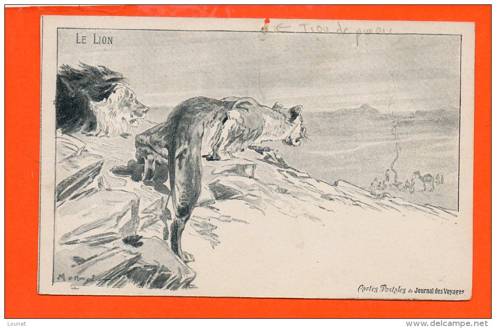 Le LION ( Carte Postale Du Journal Des Voyages ) - Leones