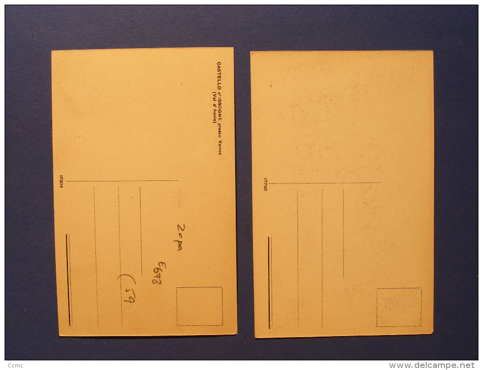 Lot 2 CPA Castello Di Issogne / Château D´Issogne (Italia) - Other & Unclassified