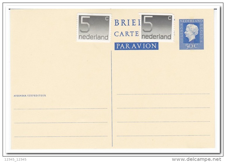 Briefkaart 1975, 50ct. Met 10ct. Toeslag, Geuzendam 354 - Postwaardestukken