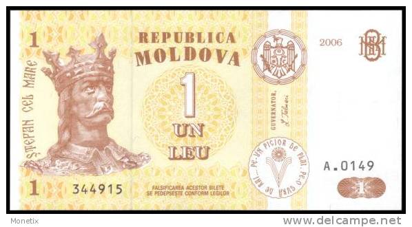 Moldova # 8-2006, 1 Leu, 2006, UNC - Moldawien (Moldau)