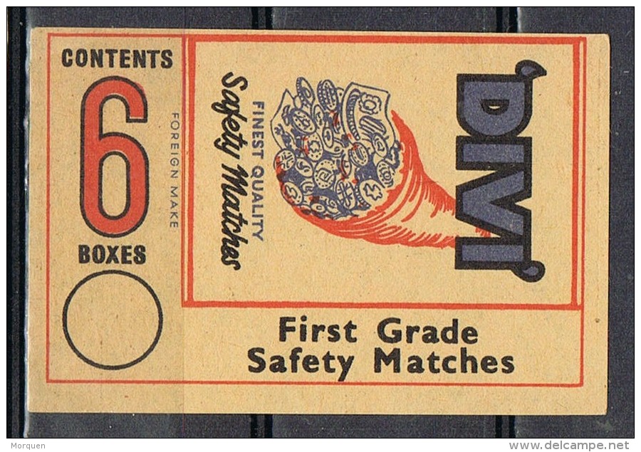 Etiqueta Safety Matches . Cuerno Abundancia. Cerillas De Precision DIVI - Other & Unclassified