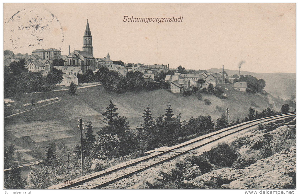 AK Johanngeorgenstadt Eisenbahn Strecke Bei Erlabrunn Breitenbrunn Antonsthal Erla Schwarzenberg Aue Breitenbach Potucky - Johanngeorgenstadt