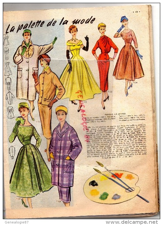 REVUE L' ECHO DE LA MODE N° 43 - 21 OCTOBRE 1956- LE PAON - - Moda