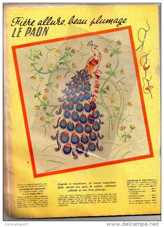 REVUE L' ECHO DE LA MODE N° 43 - 21 OCTOBRE 1956- LE PAON - - Mode