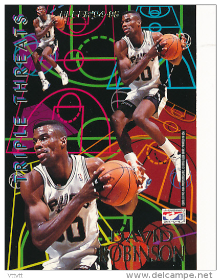 Basket, NBA, Triple Threats, Fleer' 94-95 : SHAWN KEMP, DAVID ROBINSON - 1990-1999