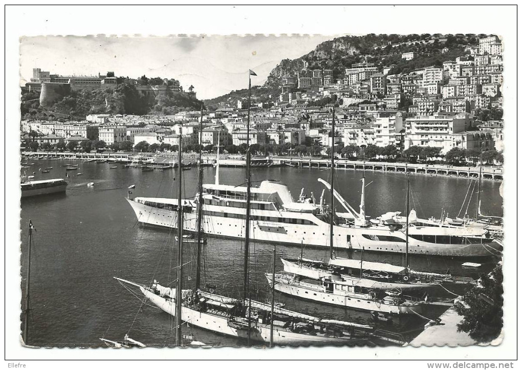 Monaco , Le Port Et La Condamine, Cpsm, Voyagée En 1957 , De Ajax Monaco, - La Condamine