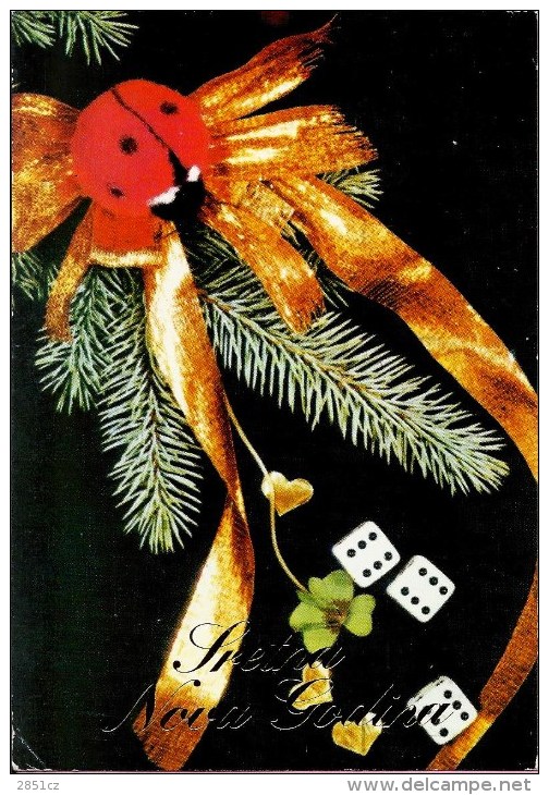 Happy New Year - Dices And Shamrock, 1985., Yugoslavia () - New Year