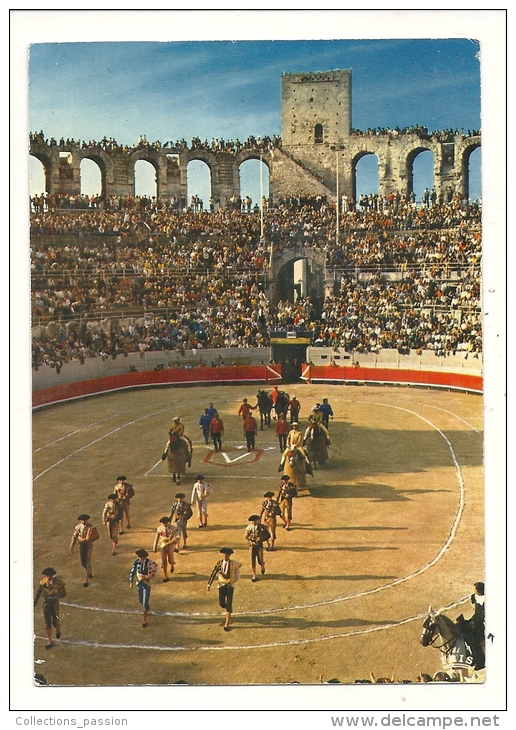 Cp, Corrida, Arles (13) - Corrida Aux Arènes, écrite - Corridas