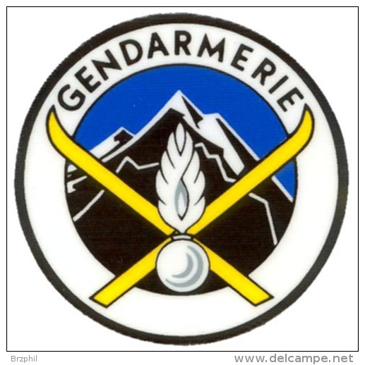 Gendarmerie Montagne - Générique Plastifié Homologation Au Dos - Polizei