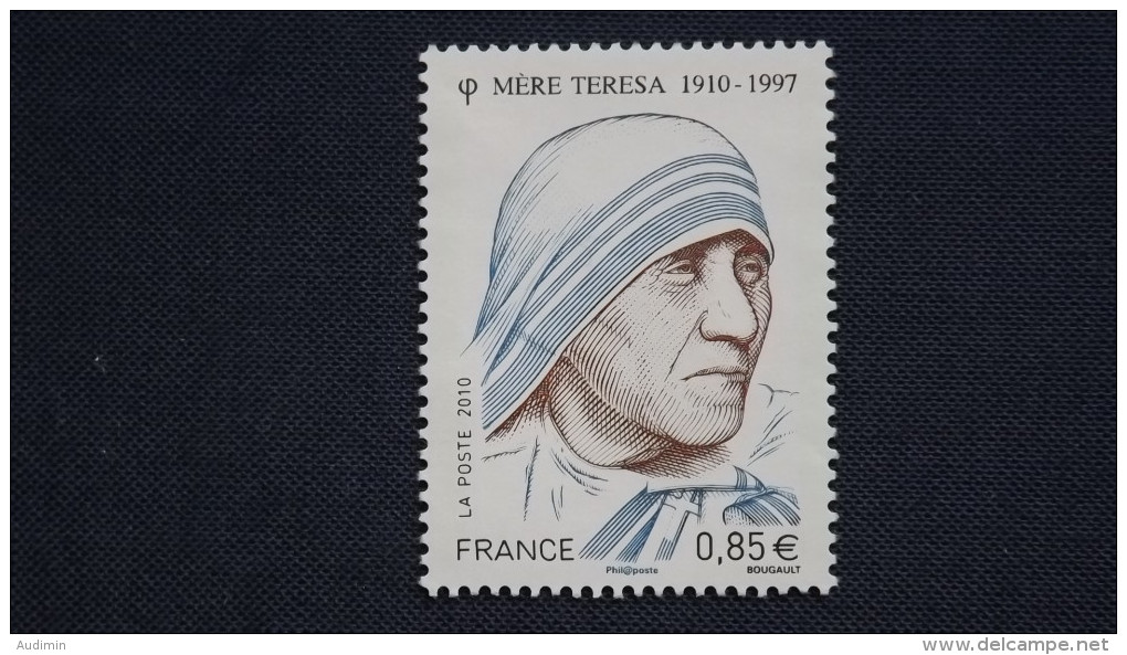Frankreich 4869 **/mnh, 100. Geburtstag Von Mutter Teresa - Ungebraucht