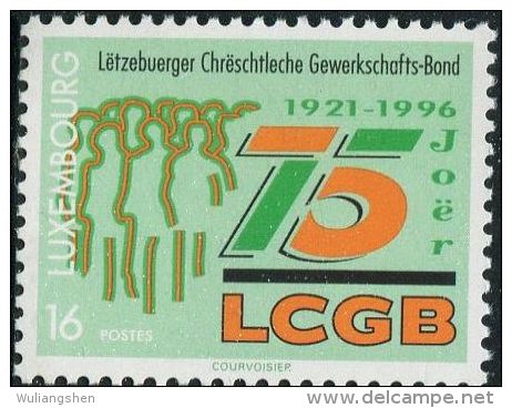 LM0683 Luxembourg 1996 Trade Union 1v MNH - Nuevos