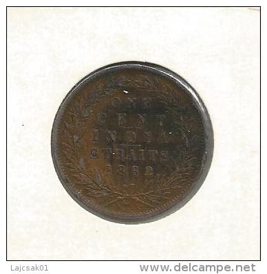 G4 Straits Settlements 1 One Cent 1862. Victoria Queen - Maleisië