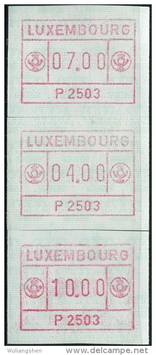 LM0729 Luxembourg 1988 Electronic Stamps 3v MNH - Nuevos
