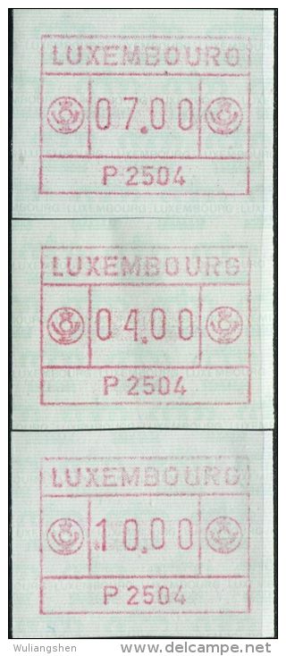LM0730 Luxembourg 1988 Electronic Stamps 3v MNH - Nuevos