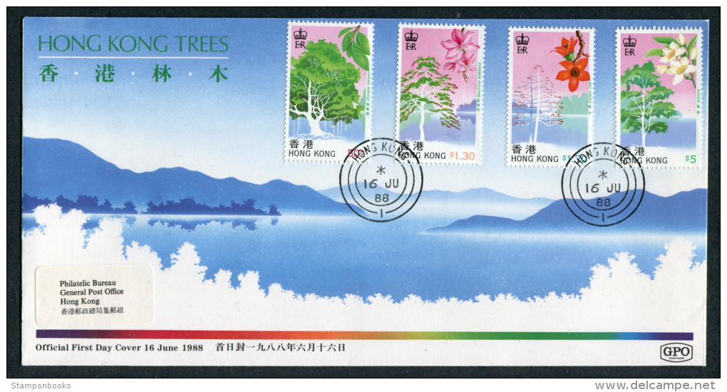 1988 Hong Kong China Trees Day First Day Cover - FDC