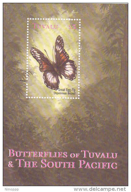 Tuvalu 2000 Butterflies , Great Egg Fly,Souvenir Sheet MNH - Tuvalu