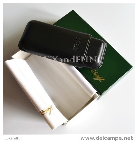 Davidoff Leather Cigar Case Double Robusto - Porta Sigari Pelle - Contenitore Di Sigari