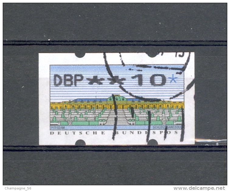1996   N° 2 DBP ** 10 *  DISTRIBUTEURS OBLITÉRÉ YVERT TELLIER 2.00 € - Rollenmarken