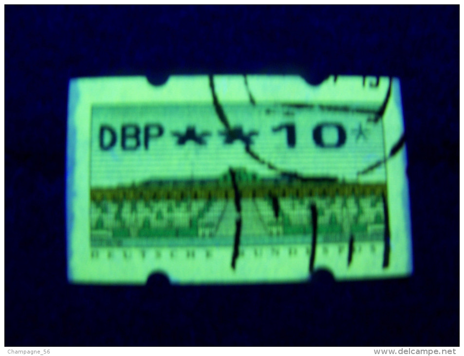 1996   N° 2 DBP ** 10 *  DISTRIBUTEURS OBLITÉRÉ YVERT TELLIER 2.00 € - Roulettes