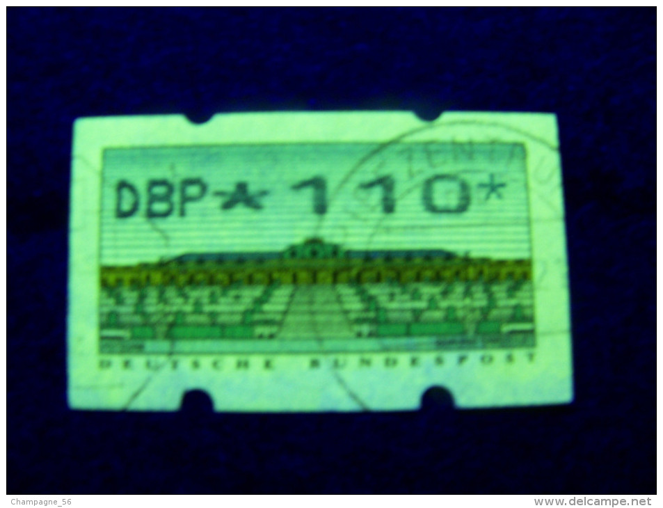 1996   N° 2 DBP * 110 *  DISTRIBUTEURS OBLITÉRÉ YVERT TELLIER 2.00 € - Roulettes