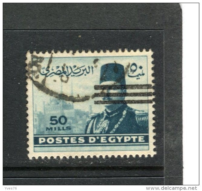 EGYPTE - Y&T N° 341° - Farouk - Used Stamps