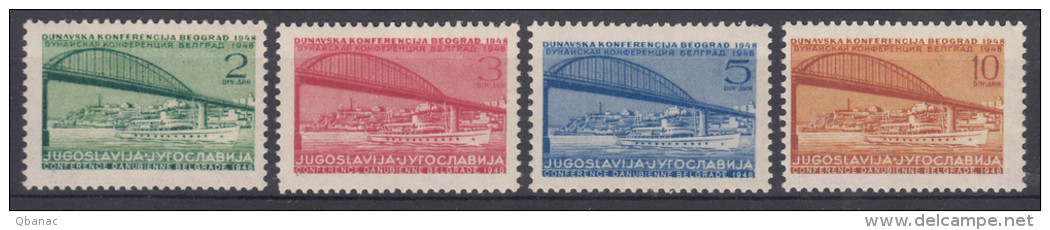 Yugoslavia Republic 1948 Mi#548-551 Mint Never Hinged - Nuovi