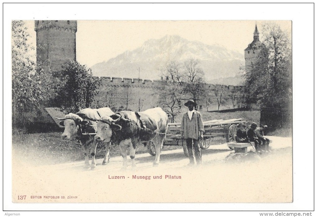 L1645 -  Luzern Musegg Und Pilatus  Attelage De Boeufs - Luzern