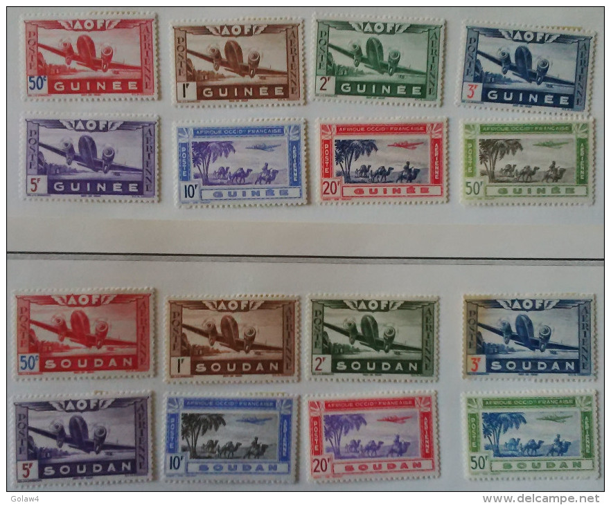 12493# SOUDAN NIGER SERIE POSTE AERIENNE ** NEUVES SANS CHARNIERE - Neufs