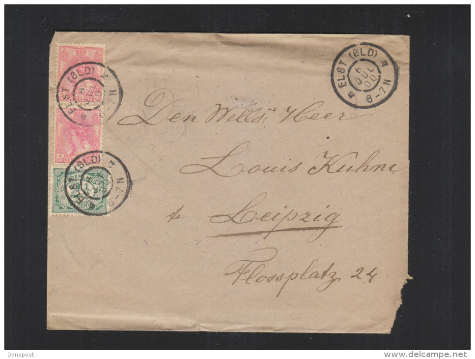 Brief Elst 1900 - Brieven En Documenten