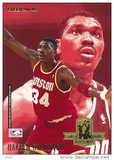 Basket, NBA, Career Award Achievement, Fleer' 94-95 : SCOTTIE PIPPEN, HAKEEM OLAJUWON - 1990-1999