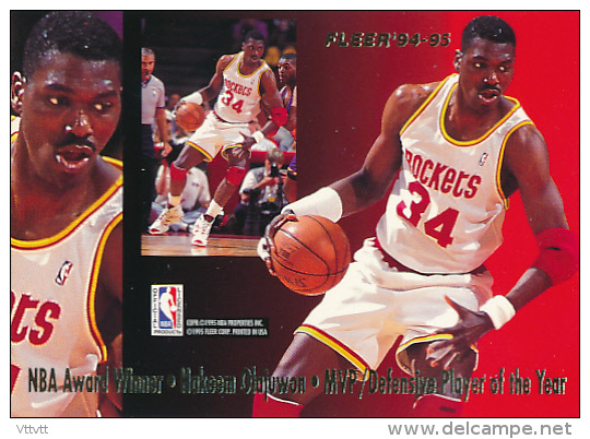 Basket, NBA, Fleer' 94-95, NBA Award Winner : HAKEEM OLAJUWON, DON MCLAREN, Trading Cards - 1990-1999