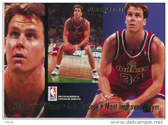 Basket, NBA, Fleer' 94-95, NBA Award Winner : HAKEEM OLAJUWON, DON MCLAREN, Trading Cards - 1990-1999