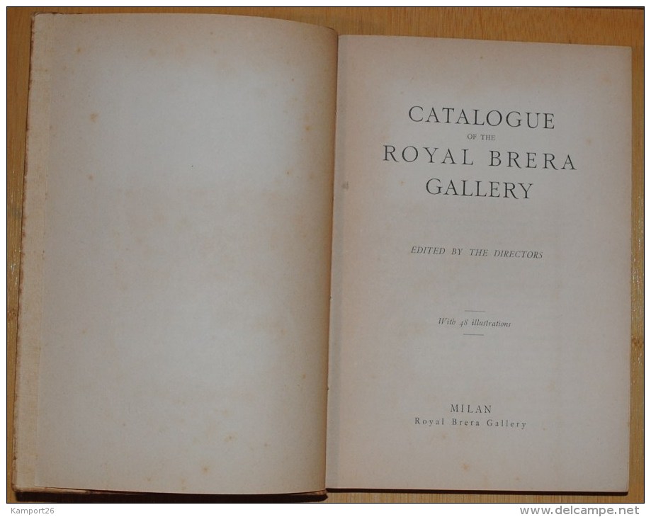 1933 Catalogue Of The Royal Brera Gallery ILLUSTRATED Fine Art PICTURES - Otros & Sin Clasificación