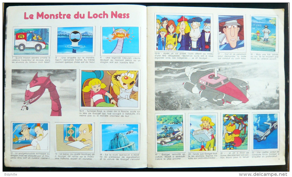 Inspecteur Gadget (album Panini) 1983 - Autocollants