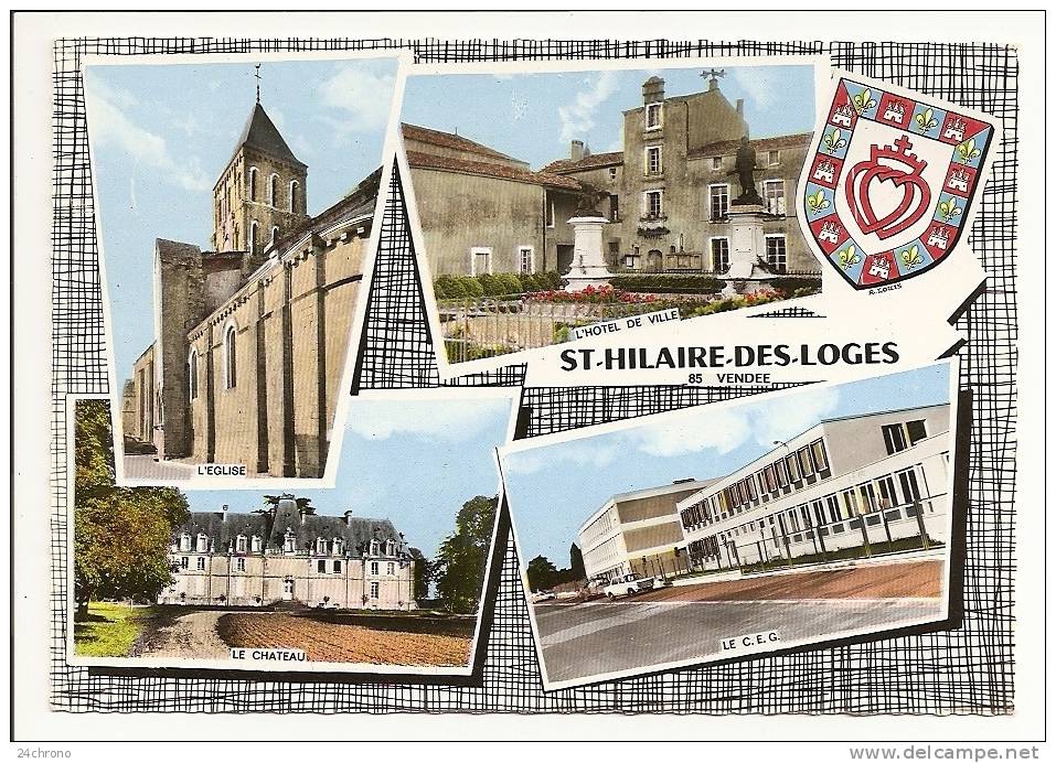 Saint Hilaire Des Loges: Hotel De VIlle, Eglise, Chateau, C.E.G. (10-298) - Saint Hilaire Des Loges