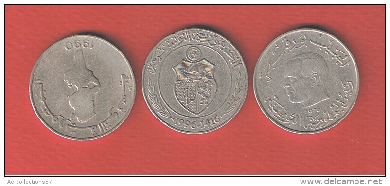 TUNISIE  //  Lot De 3 Monnaies - Tunisie