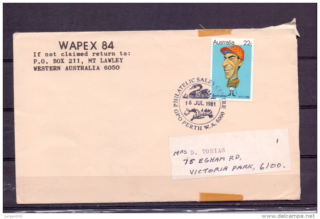 Australia  - Philatelic Sales Center - Perth 16/7/1981  (RM5706) - Cisnes