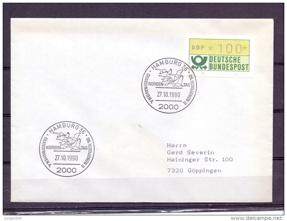 Deutsche Bundespost - Nordentag - Hamburg 27/10/1990  (RM5722) - Cisnes