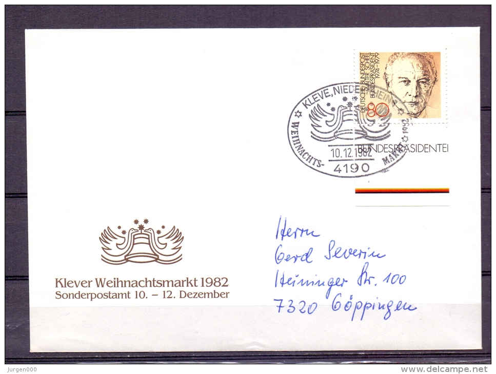 Deutsche Bundespost - Klever Weihnachtsmarkt - 10/12/82  (RM5732) - Swans