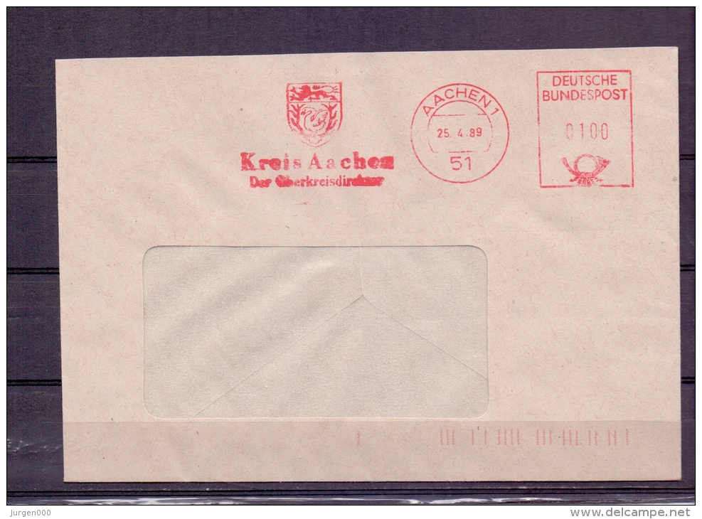 Deutsche Bundespost - Kreis  Aachen 25/4/89  (RM5743) - Cygnes