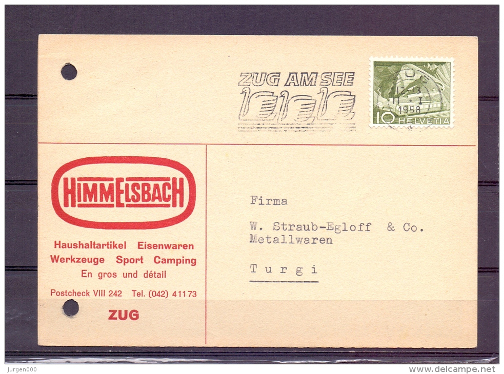 Helvetia - Zug Am See - 1958   (RM5809) - Cygnes