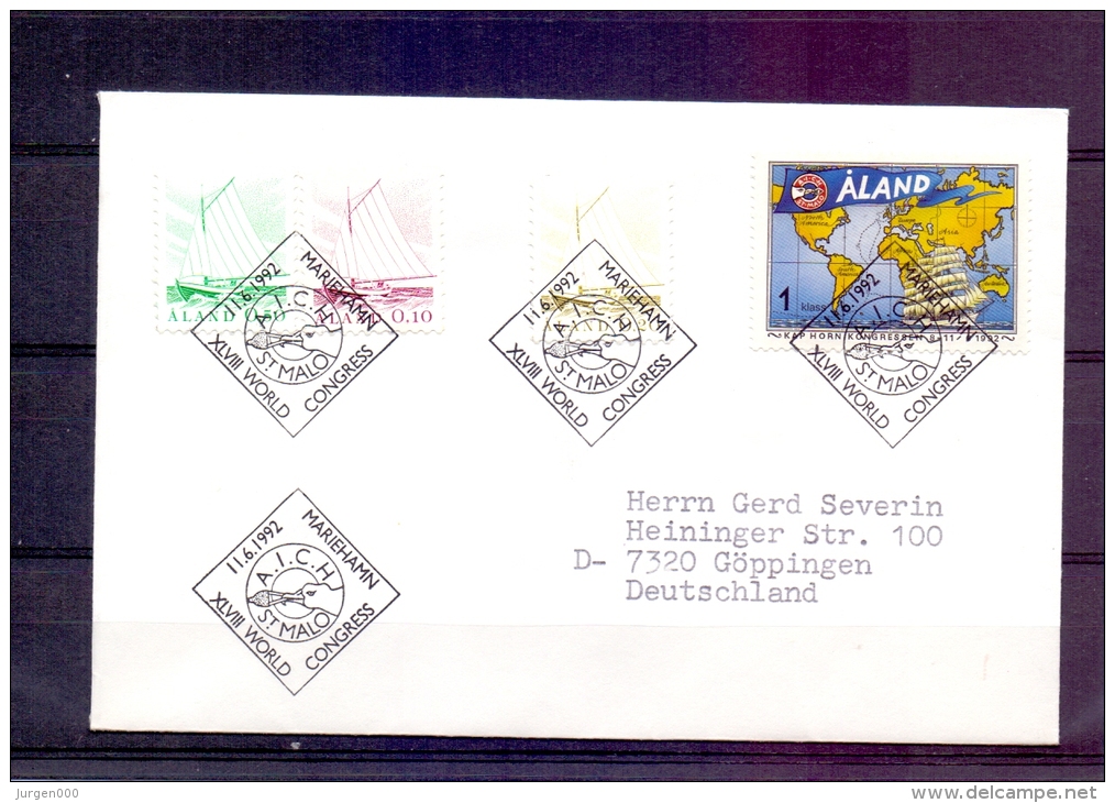Aland - Mariehamn 11/6/1992 - A.I.C.H.   (RM6063) - Albatros & Stormvogels