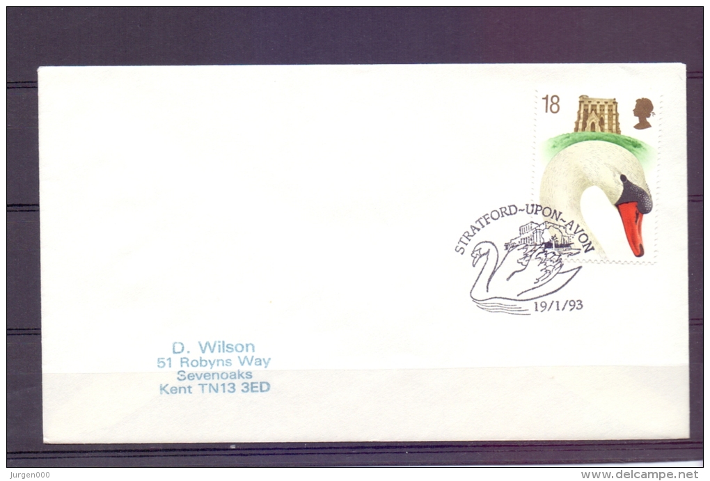 Great Britain -  Stratford Upon Avon 19/1/93  (RM6301) - Cygnes