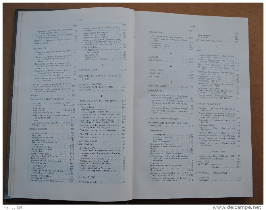 1950 RIVER PLATE MANUAL Argentine & Uruguay SHIPPING Air Transport TRADE Catalogue - Libros Sobre Colecciones