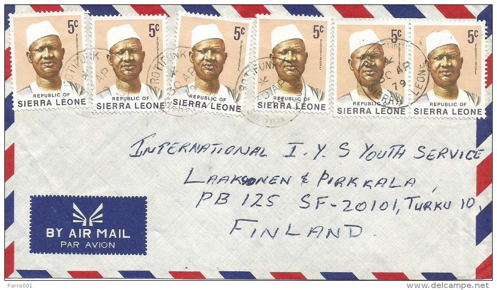 Sierra Leone 1979 Rotifunk President Siaka Stevens 5c Cover - Sierra Leone (1961-...)