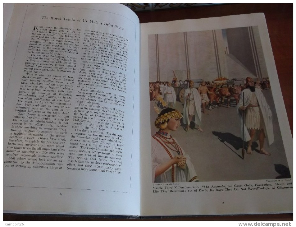 1953 Everyday Life in Ancient Times NATIONAL GEOGRAPHIC Illustrations